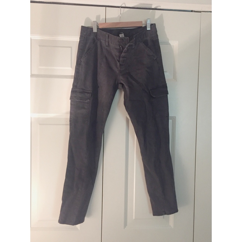 J. Crew charcoal gray cargo skinny pants
